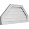 Ekena Millwork Octagonal Top Surface Mount PVC Gable Vent w/ 2"W x 2"P Brickmould Sill Frame, 34"W x 16"H GVPOT34X1603SF - alternate 4
